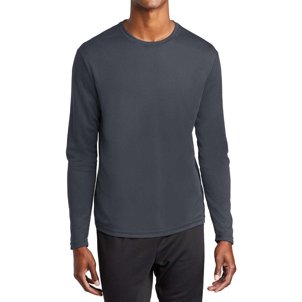 Men's PosiCharge RacerMesh Lightweight, Breathable & Moisture-Wicking Performance Long Sleeve Tee