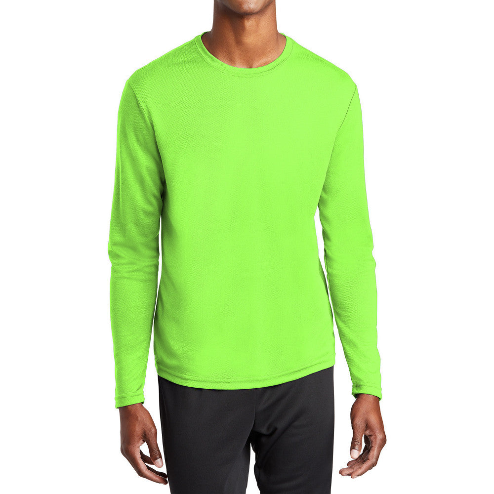 Men's PosiCharge RacerMesh Lightweight, Breathable & Moisture-Wicking Performance Long Sleeve Tee