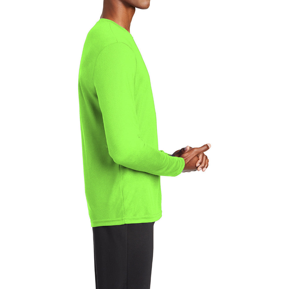 Men's PosiCharge RacerMesh Lightweight, Breathable & Moisture-Wicking Performance Long Sleeve Tee