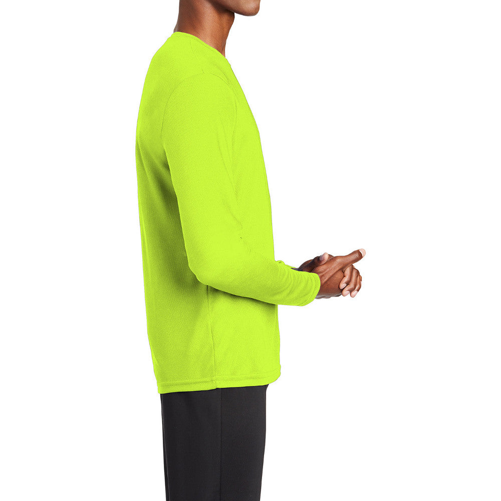Men's PosiCharge RacerMesh Lightweight, Breathable & Moisture-Wicking Performance Long Sleeve Tee
