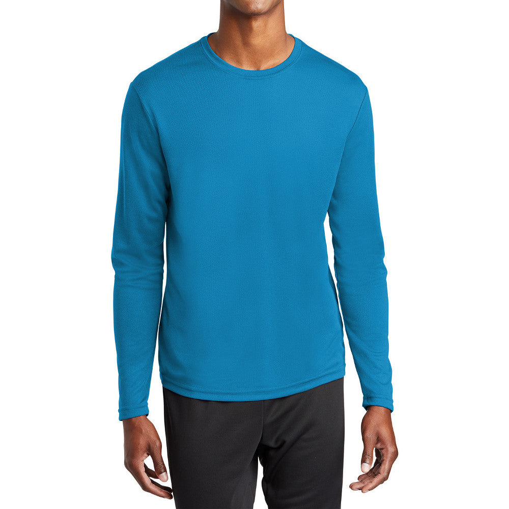 Men's PosiCharge RacerMesh Lightweight, Breathable & Moisture-Wicking Performance Long Sleeve Tee