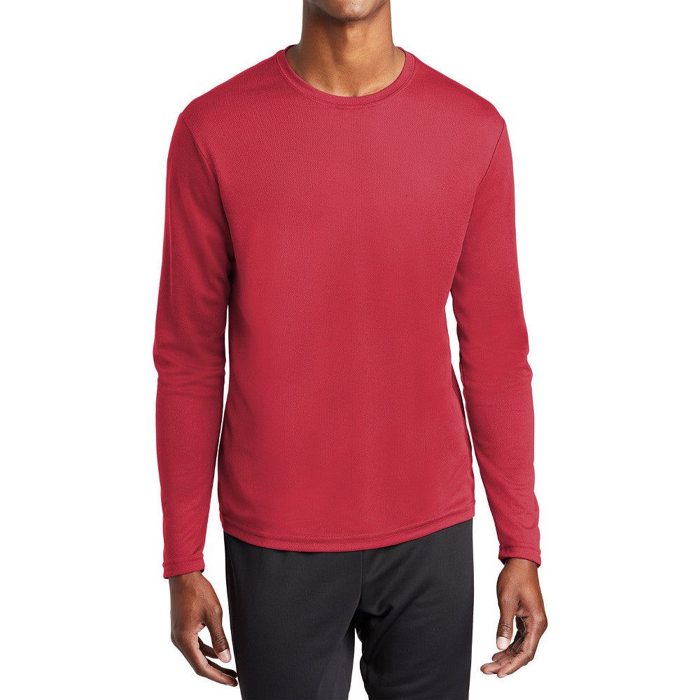 Men's PosiCharge RacerMesh Lightweight, Breathable & Moisture-Wicking Performance Long Sleeve Tee