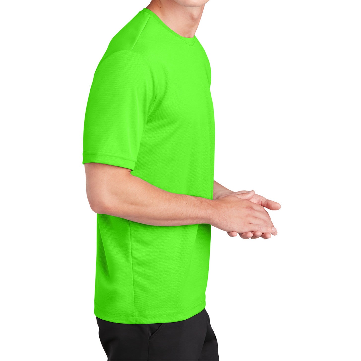 Men's RacerMesh Short Sleeve Tee-Neon Green