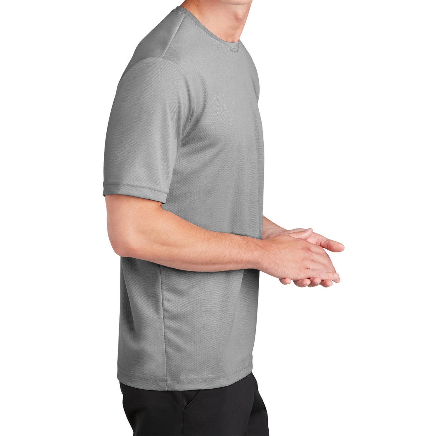 Men's RacerMesh Short Sleeve Tee-Silver