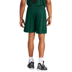 Men's PosiCharge Competitor 7inch Moisture-Wicking Athletic Shorts Polyester Elastic Waistband with Drawcord-Forest Green