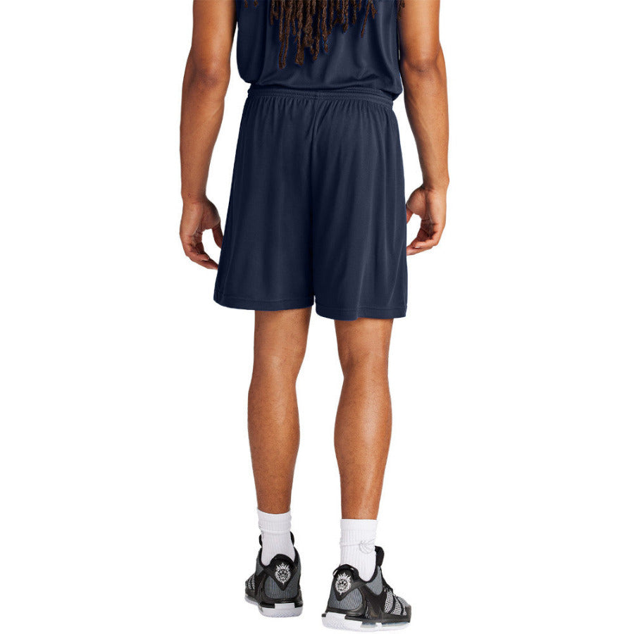 Men's PosiCharge Competitor 7inch Moisture-Wicking Athletic Shorts Polyester Elastic Waistband with Drawcord-True Navy