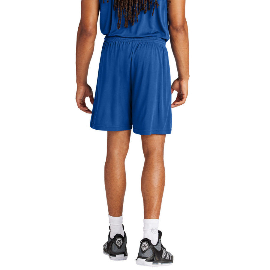 Men's PosiCharge Competitor 7inch Moisture-Wicking Athletic Shorts Polyester Elastic Waistband with Drawcord-True Royal