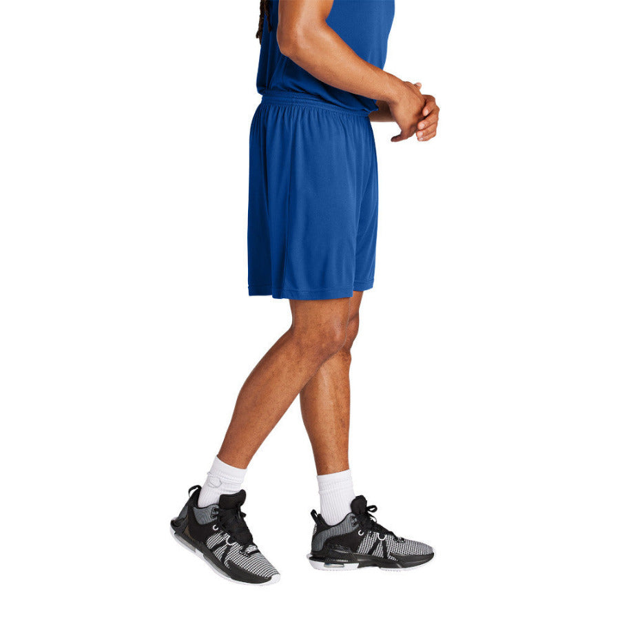 Men's PosiCharge Competitor 7inch Moisture-Wicking Athletic Shorts Polyester Elastic Waistband with Drawcord-True Royal