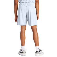 Men's PosiCharge Competitor 7inch Moisture-Wicking Athletic Shorts Polyester Elastic Waistband with Drawcord-White