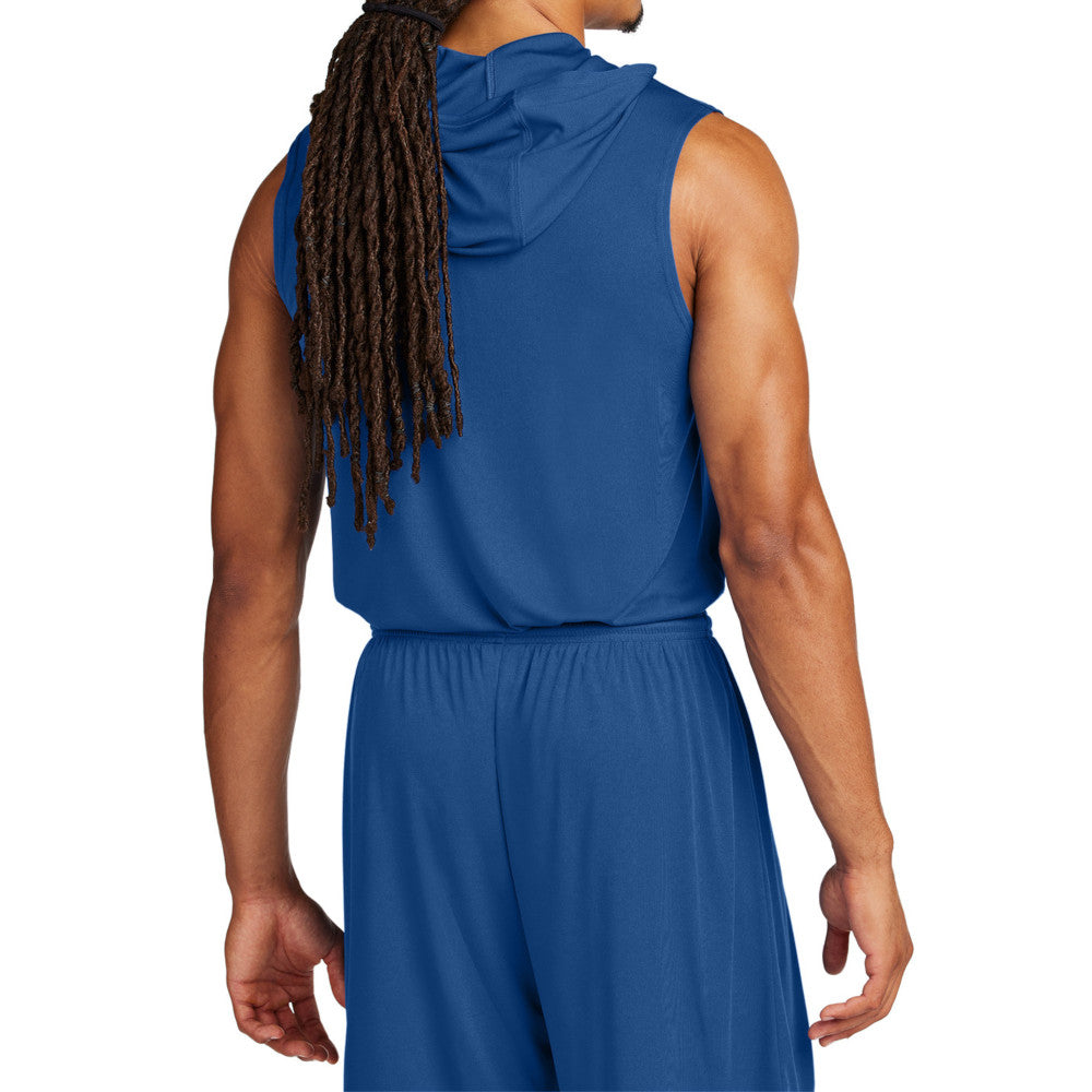 Men's Competitor Sleeveless Hoodie Lightweight Moisture-Wicking UPF 30 Performance Wear-Royal