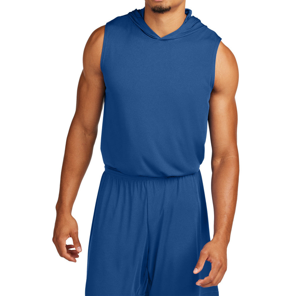 Men's Competitor Sleeveless Hoodie Lightweight Moisture-Wicking UPF 30 Performance Wear-Royal