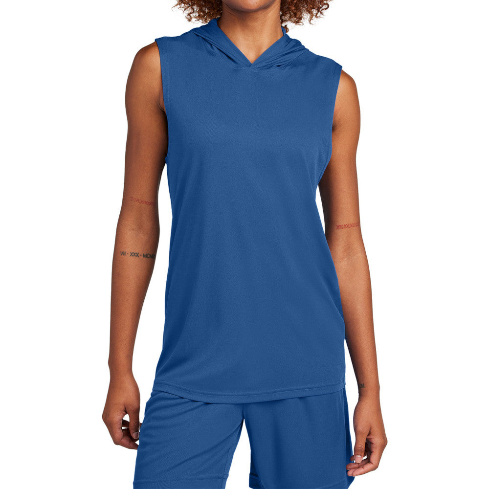 Men's Competitor Sleeveless Hoodie Lightweight Moisture-Wicking UPF 30 Performance Wear-Royal