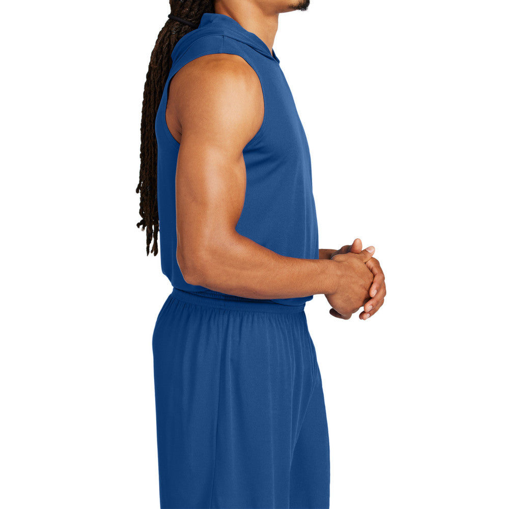 Men's Competitor Sleeveless Hoodie Lightweight Moisture-Wicking UPF 30 Performance Wear-Royal