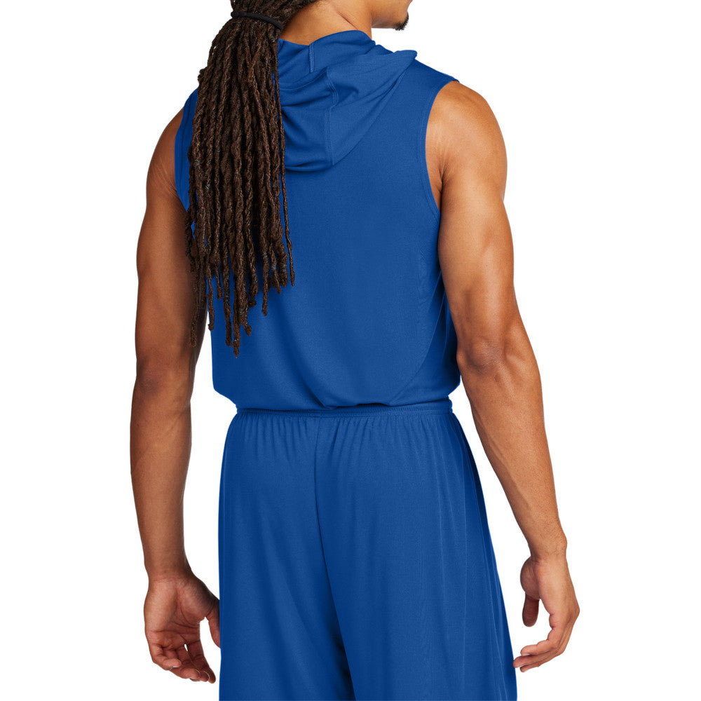 Men's Competitor Sleeveless Hoodie Lightweight Moisture-Wicking UPF 30 Performance Wear-True Royal