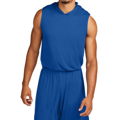 Men's Competitor Sleeveless Hoodie Lightweight Moisture-Wicking UPF 30 Performance Wear-True Royal