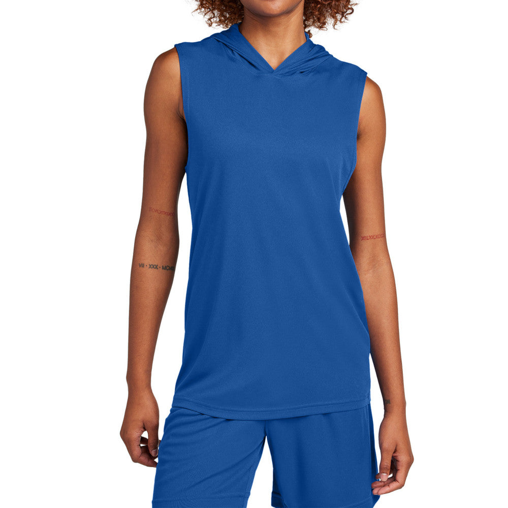 Men's Competitor Sleeveless Hoodie Lightweight Moisture-Wicking UPF 30 Performance Wear-True Royal