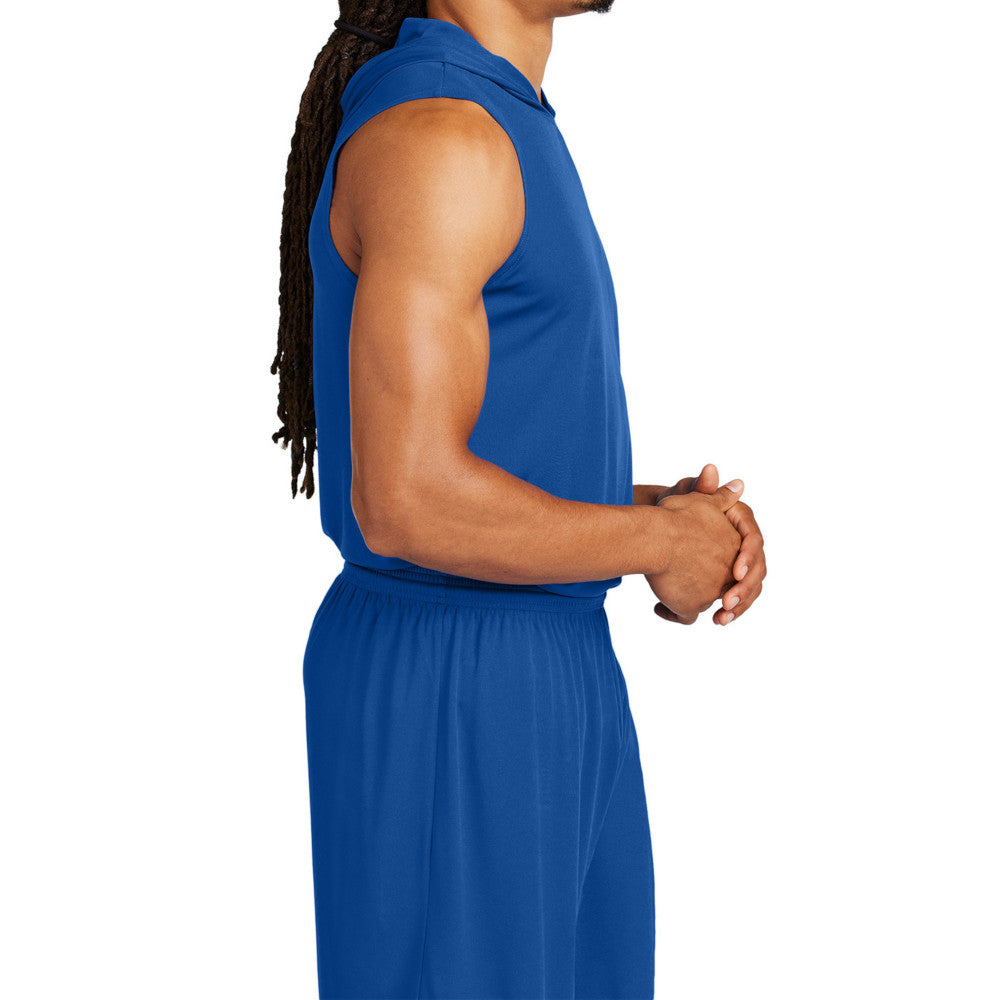 Men's Competitor Sleeveless Hoodie Lightweight Moisture-Wicking UPF 30 Performance Wear-True Royal