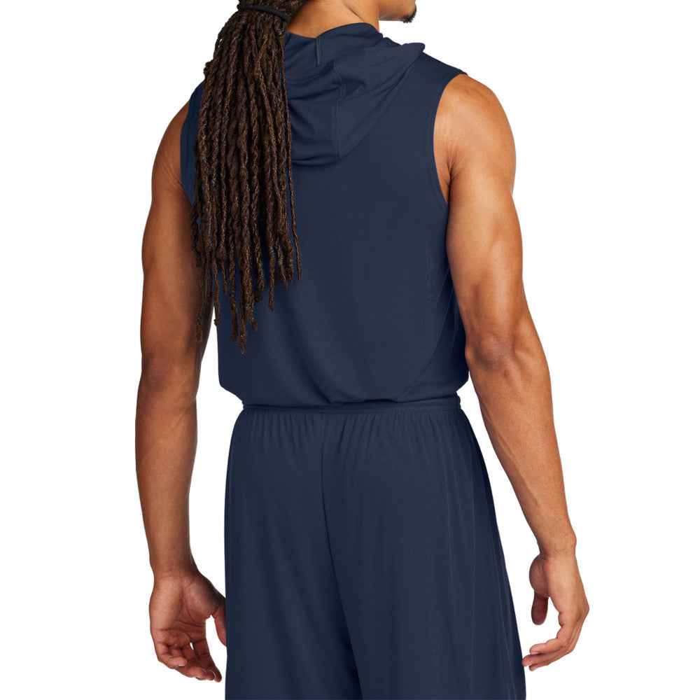 Men's Competitor Sleeveless Hoodie Lightweight Moisture-Wicking UPF 30 Performance Wear-True Navy