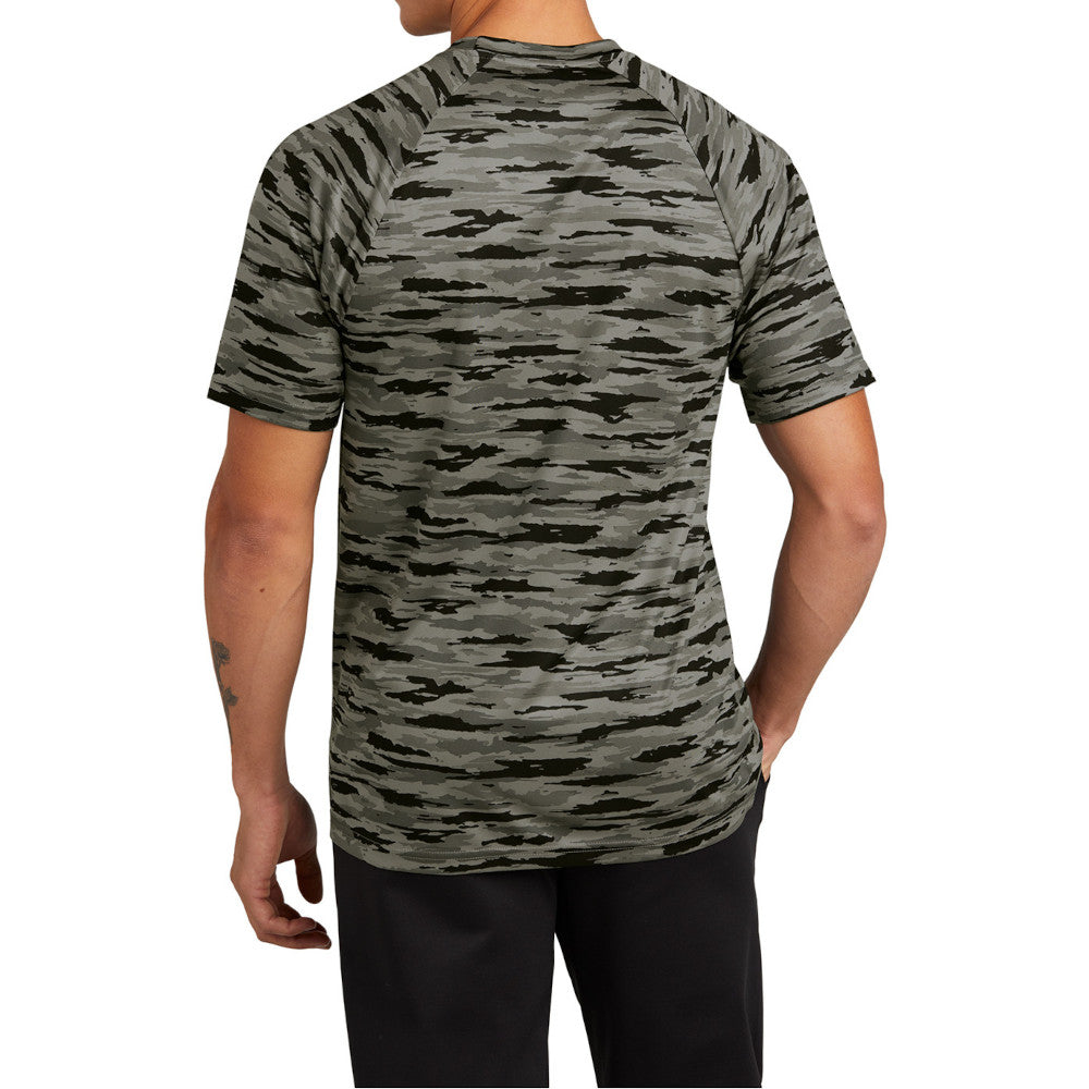 Men's Drift Camo Tee Moisture-Wicking UPF 30 Lightweight - Black