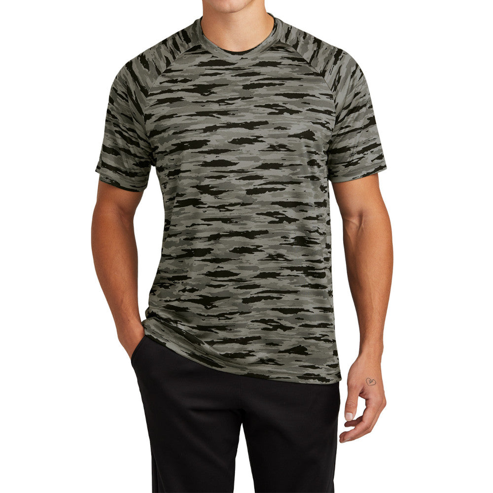 Men's Drift Camo Tee Moisture-Wicking UPF 30 Lightweight - Black