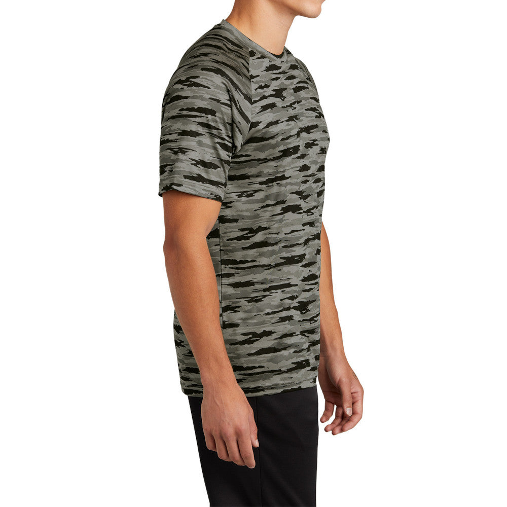 Men's Drift Camo Tee Moisture-Wicking UPF 30 Lightweight - Black