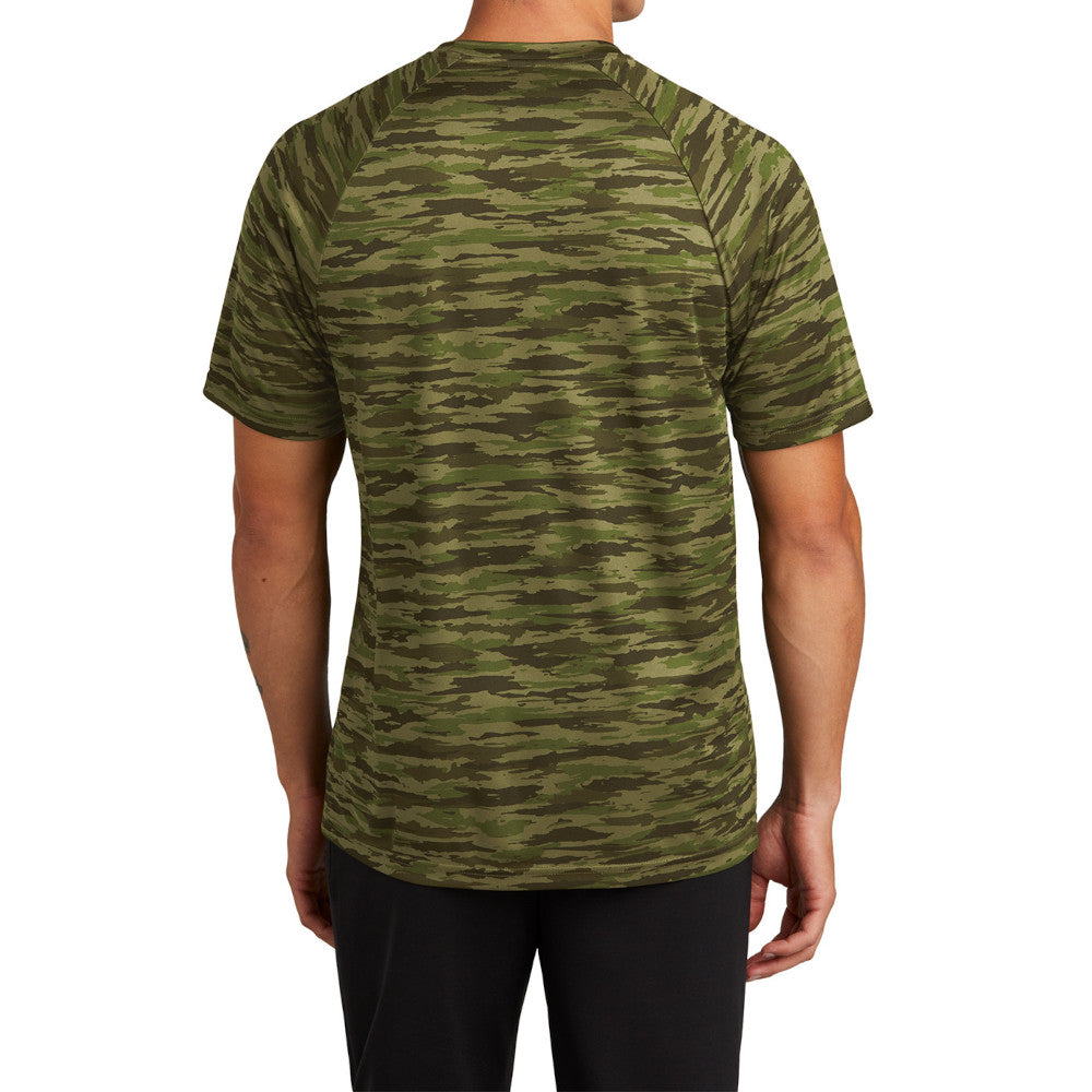 Men's Drift Camo Tee Moisture-Wicking UPF 30 Lightweight - Olive Drab Green