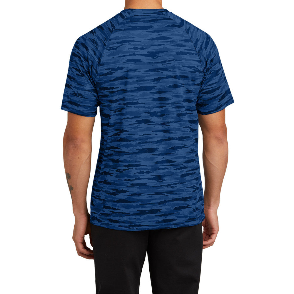 Men's Drift Camo Tee Moisture-Wicking UPF 30 Lightweight - Royal