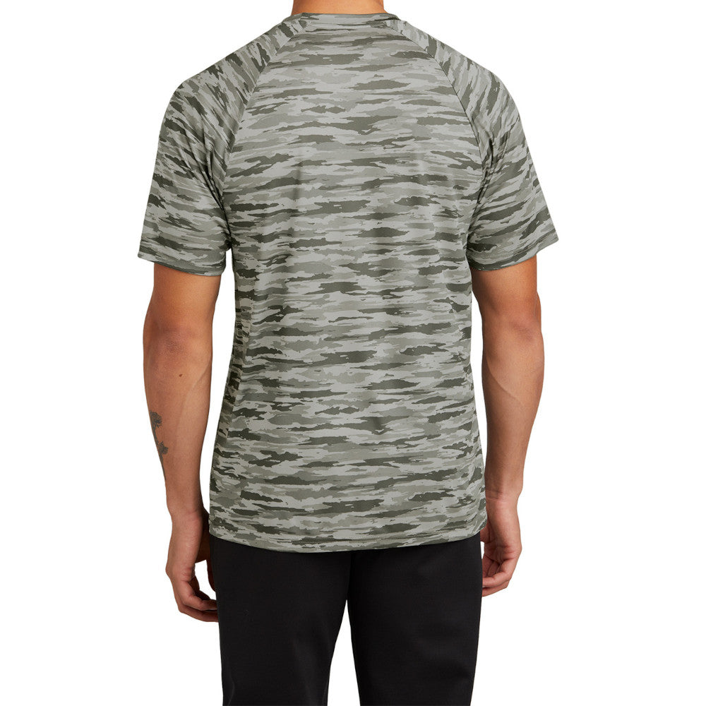 Men's Drift Camo Tee Moisture-Wicking UPF 30 Lightweight - Silver