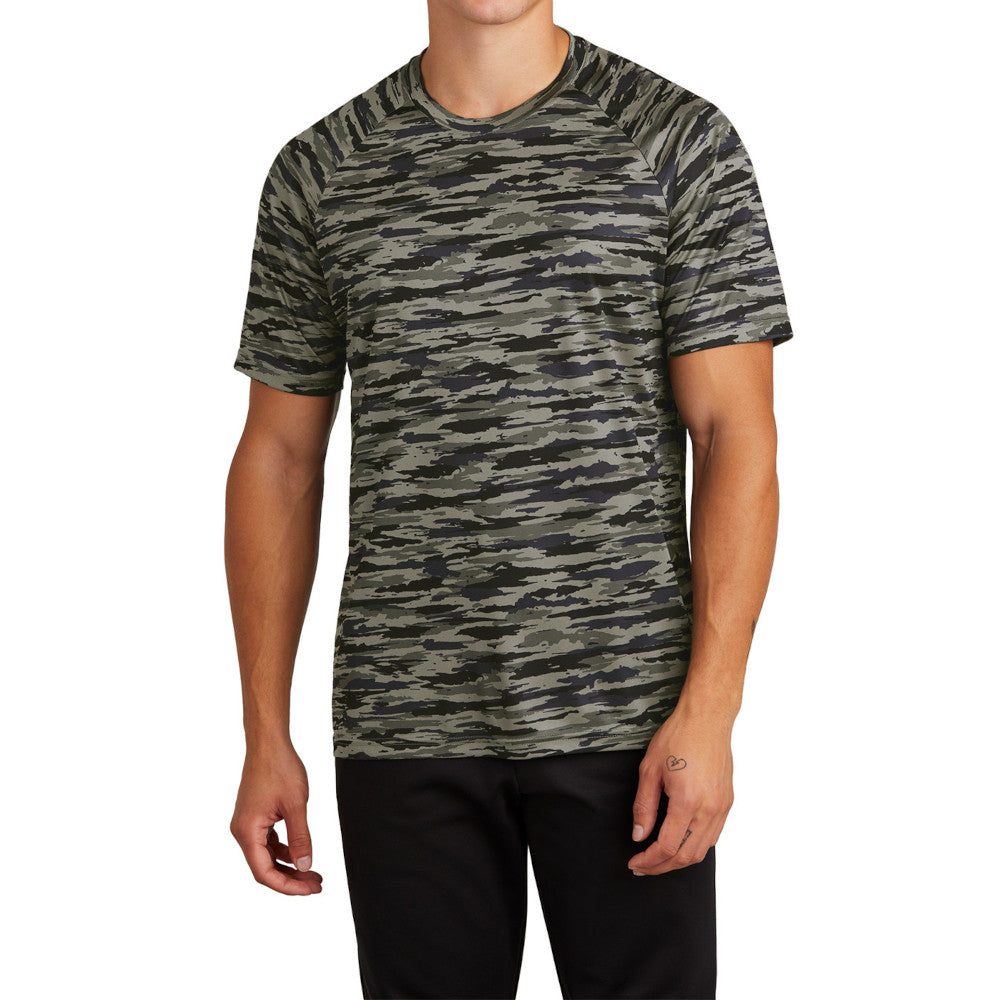 Men's Drift Camo Tee Moisture-Wicking UPF 30 Lightweight - True Navy
