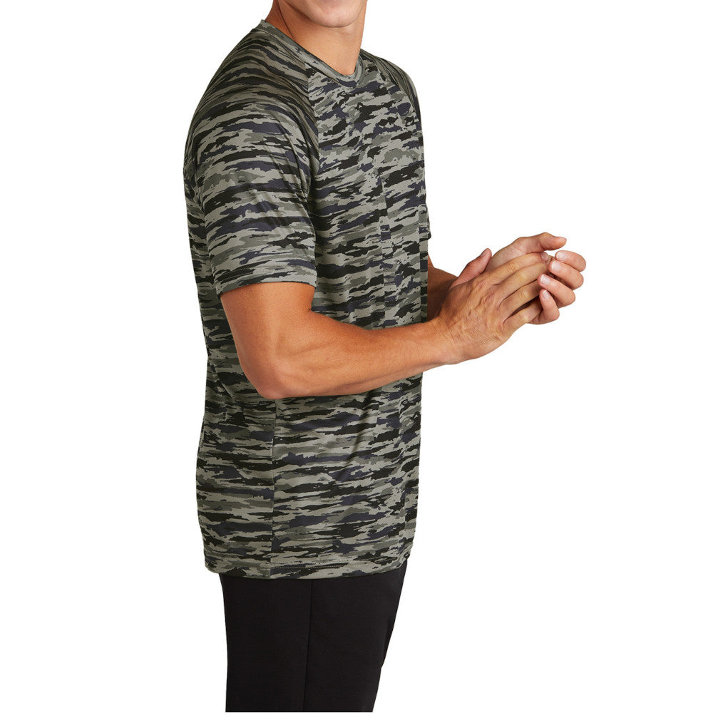 Men's Drift Camo Tee Moisture-Wicking UPF 30 Lightweight - True Navy