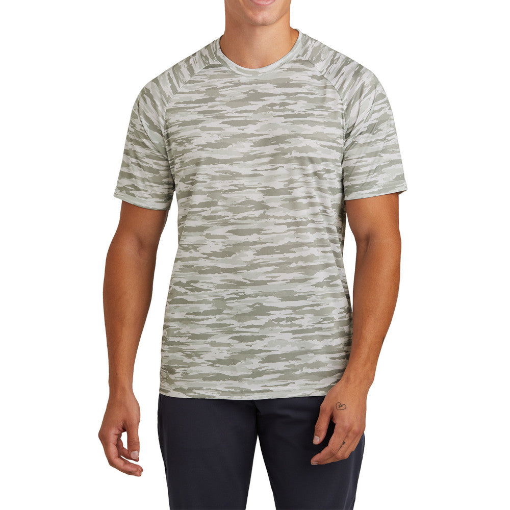 Men's Drift Camo Tee Moisture-Wicking UPF 30 Lightweight - White
