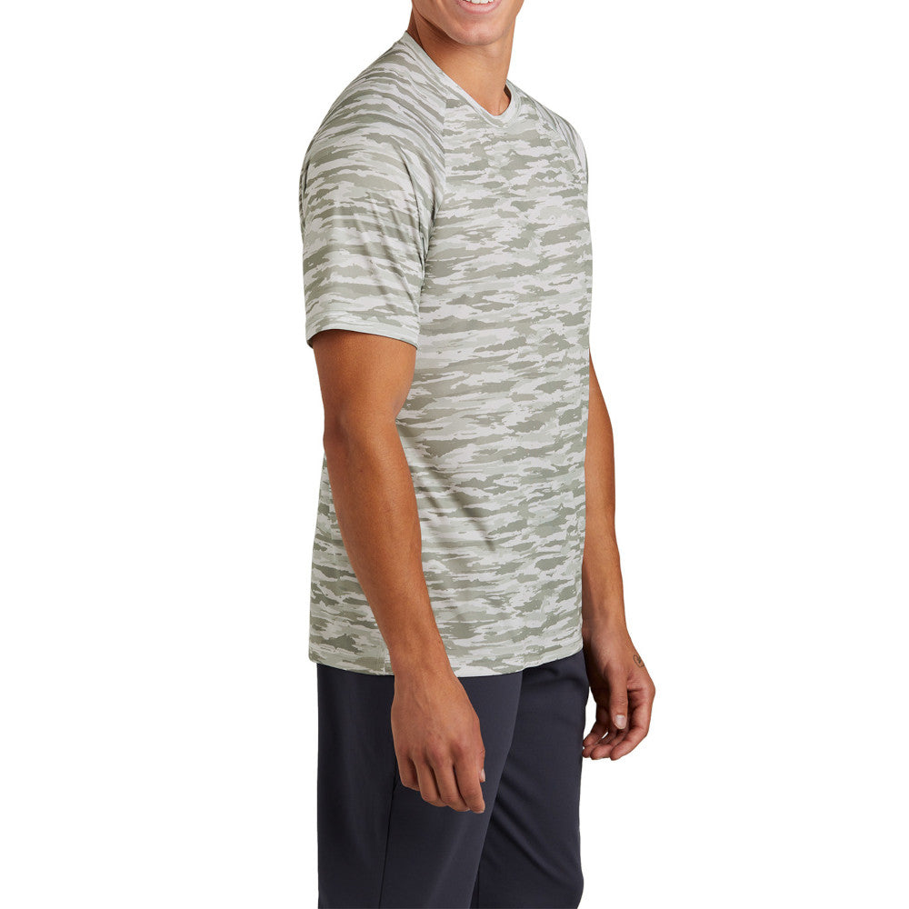Men's Drift Camo Tee Moisture-Wicking UPF 30 Lightweight - White