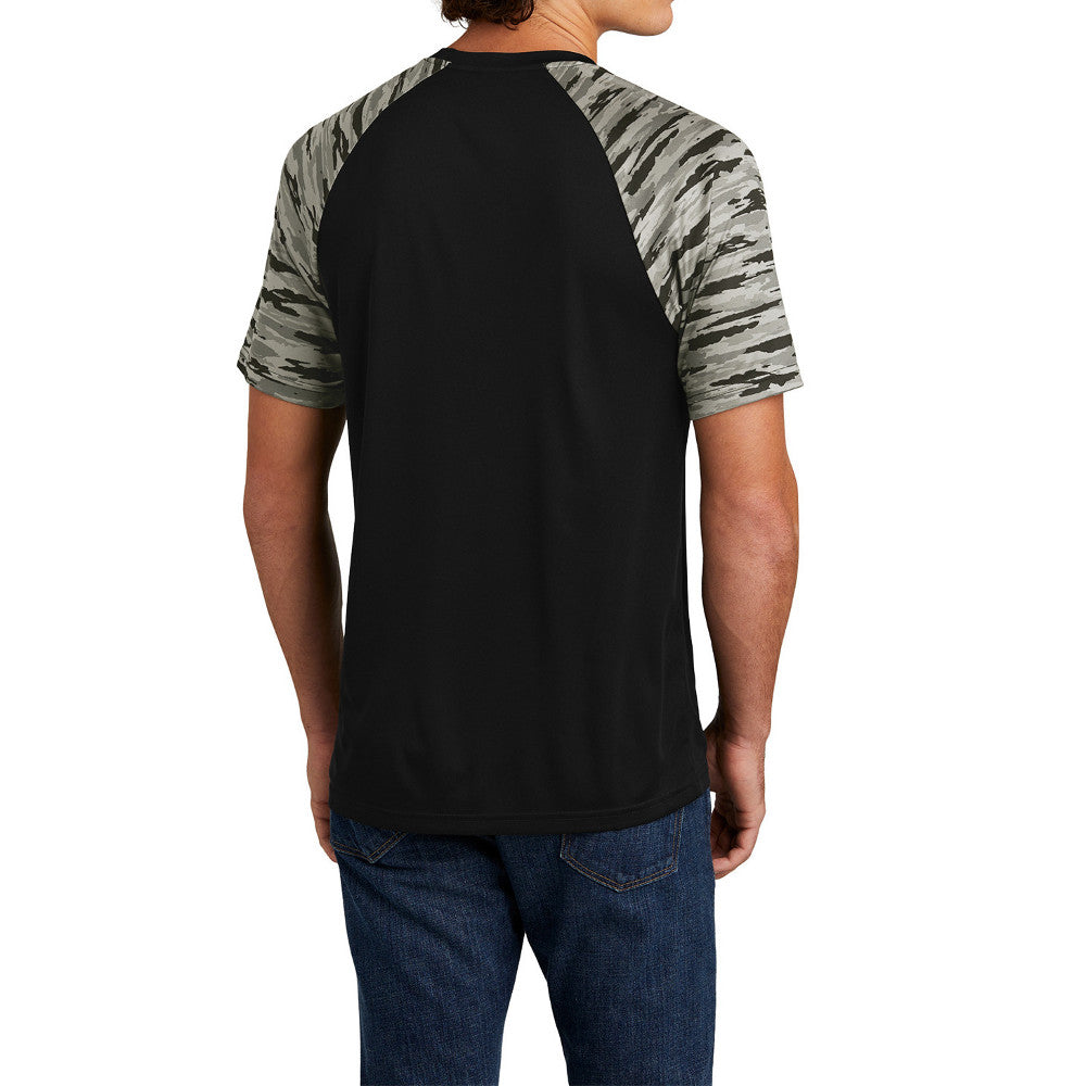 Men's Drift Camo Colorblock Moisture-Wicking, UV Protection, Bold Style Tee
