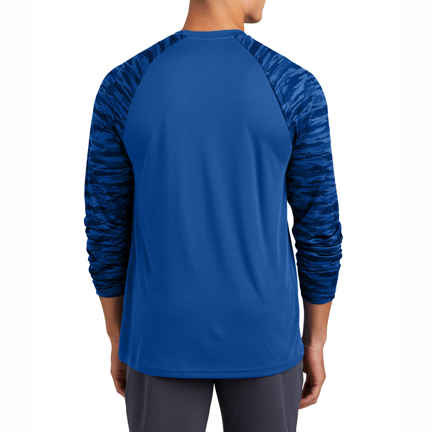 Men's Drift Camo Colorblock Long Sleeve Tee - Stylish and Comfortable