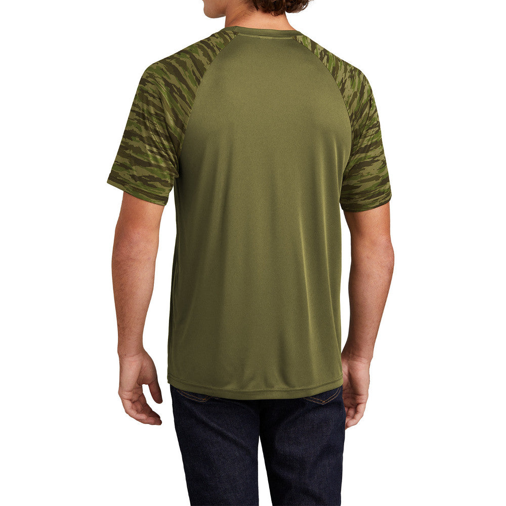 Men's Drift Camo Colorblock Moisture-Wicking, UV Protection, Bold Style Tee
