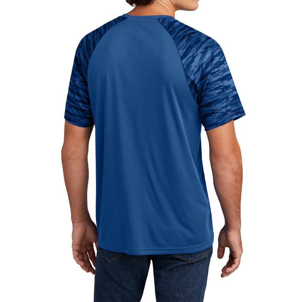 Men's Drift Camo Colorblock Moisture-Wicking, UV Protection, Bold Style Tee
