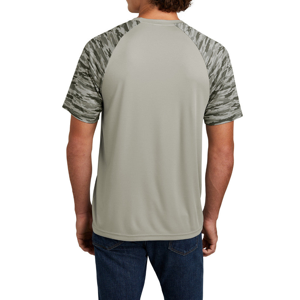 Men's Drift Camo Colorblock Moisture-Wicking, UV Protection, Bold Style Tee