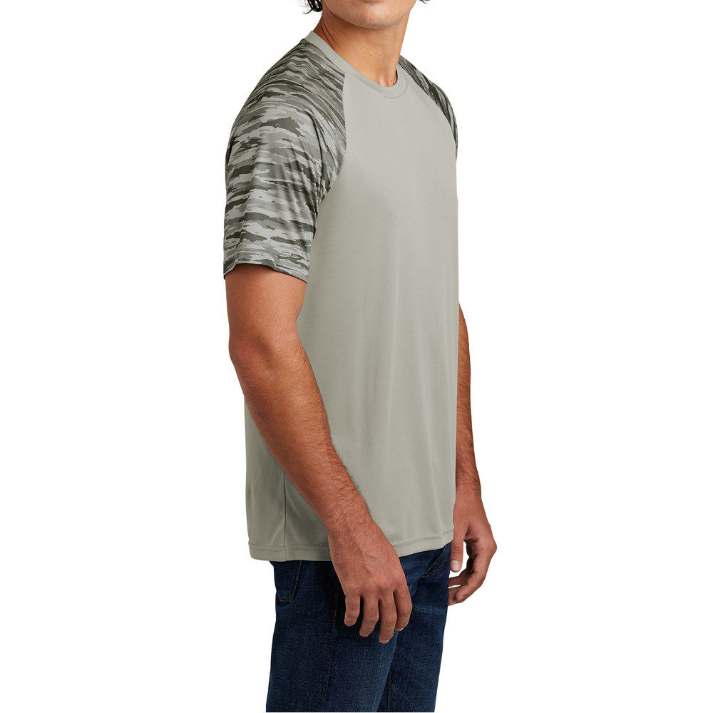 Men's Drift Camo Colorblock Moisture-Wicking, UV Protection, Bold Style Tee