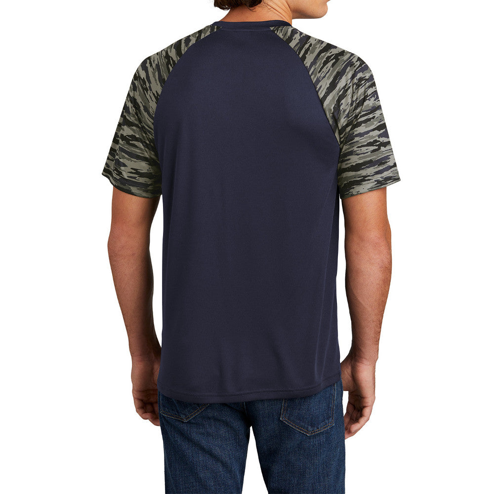 Men's Drift Camo Colorblock Moisture-Wicking, UV Protection, Bold Style Tee