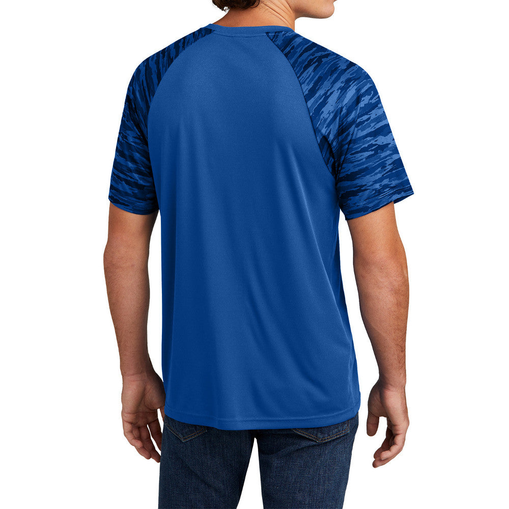 Men's Drift Camo Colorblock Moisture-Wicking, UV Protection, Bold Style Tee