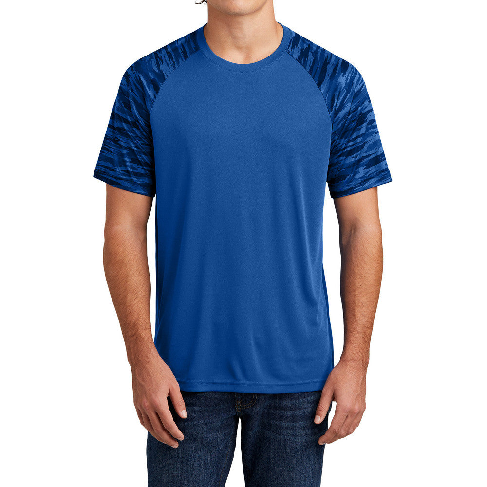 Men's Drift Camo Colorblock Moisture-Wicking, UV Protection, Bold Style Tee