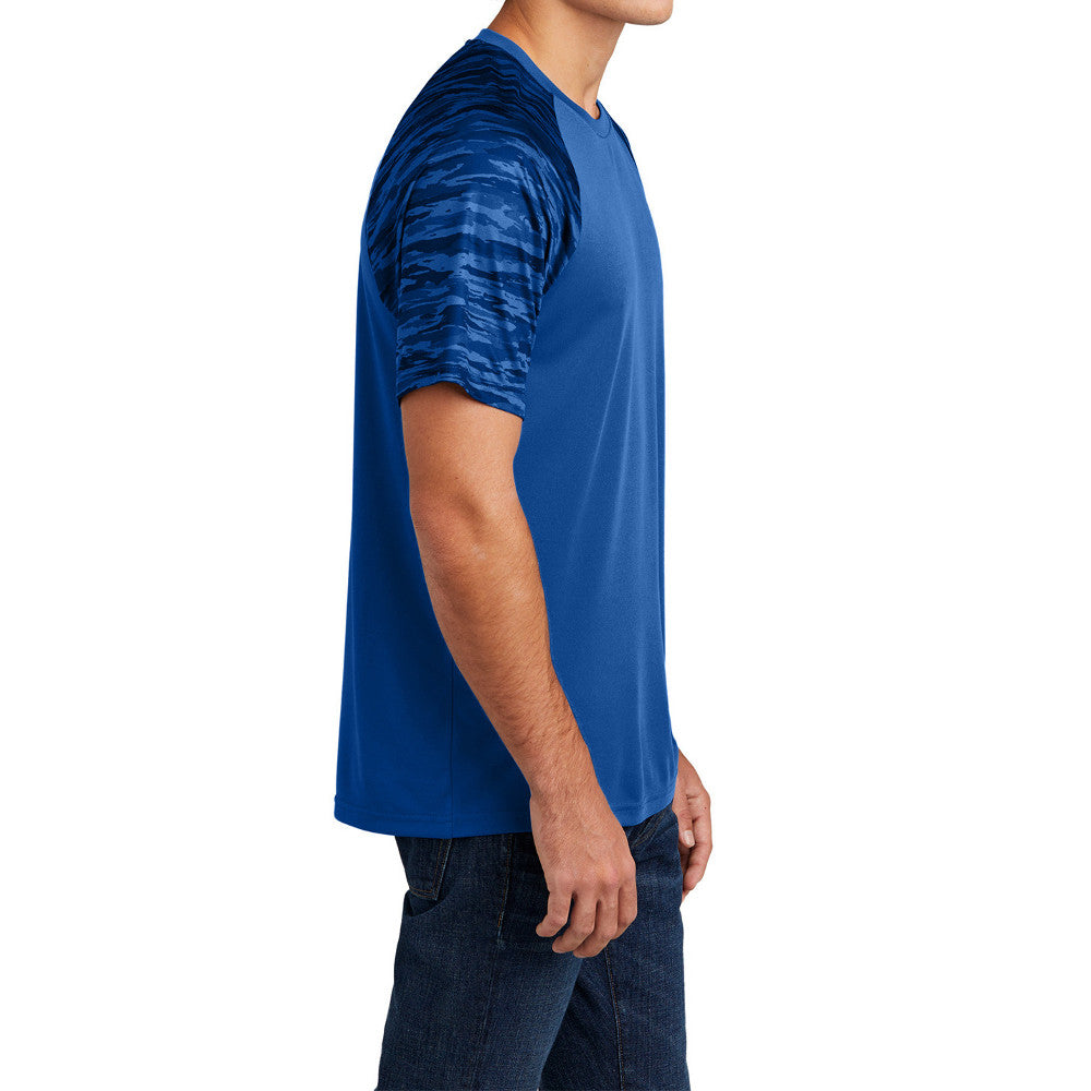 Men's Drift Camo Colorblock Moisture-Wicking, UV Protection, Bold Style Tee