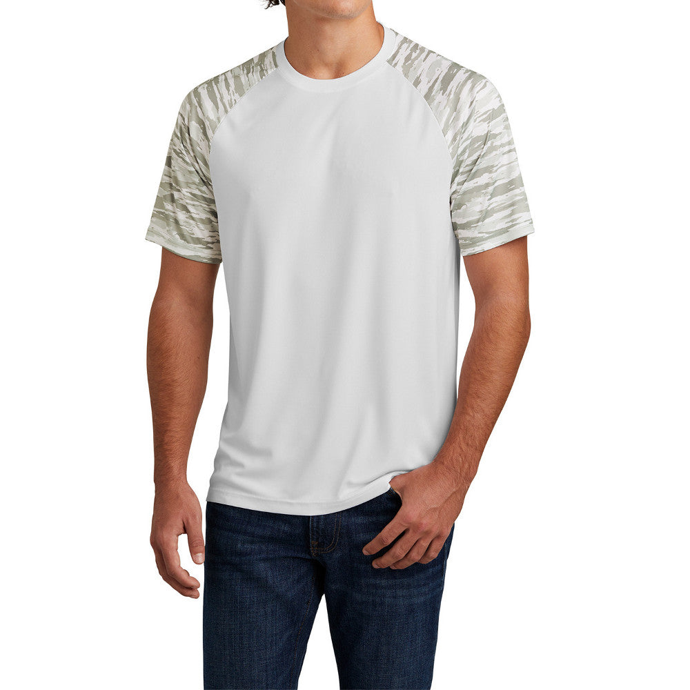 Men's Drift Camo Colorblock Moisture-Wicking, UV Protection, Bold Style Tee