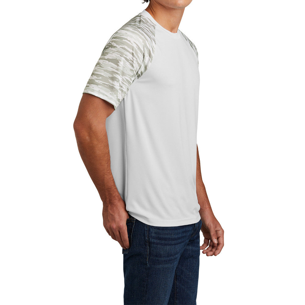 Men's Drift Camo Colorblock Moisture-Wicking, UV Protection, Bold Style Tee