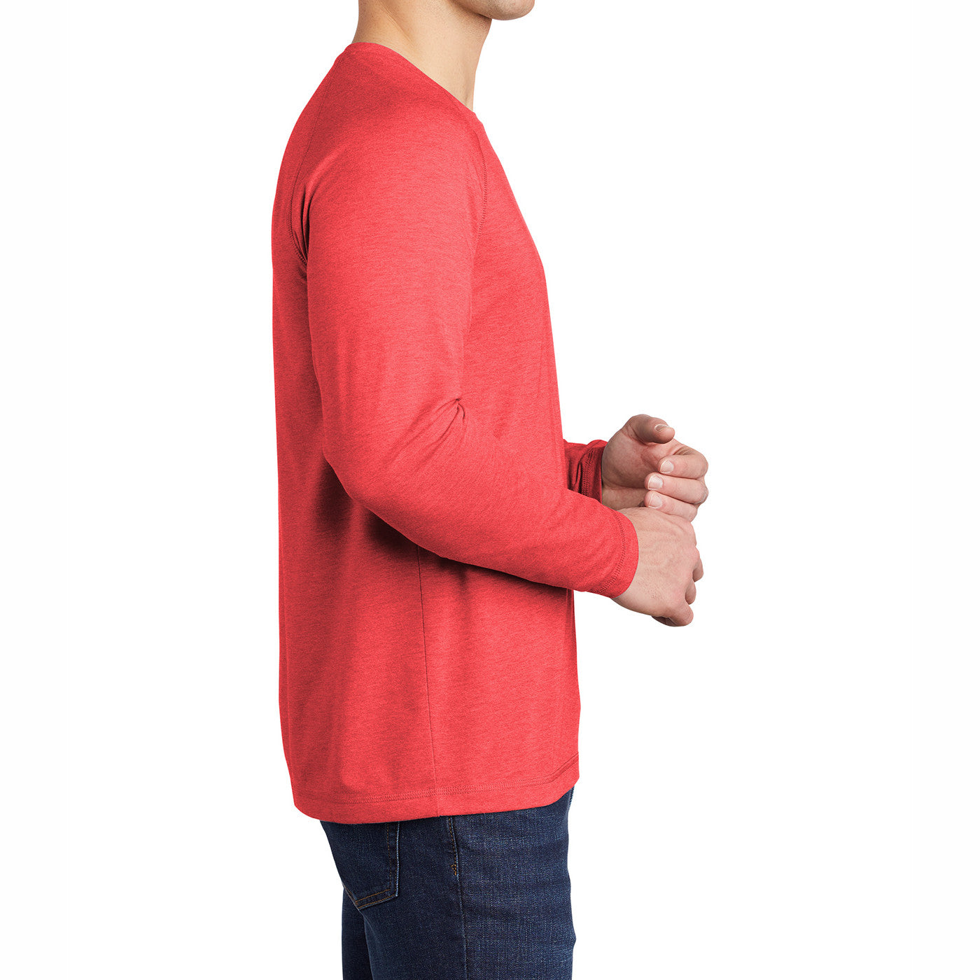 Men's Tri-Blend Long Sleeve Wicking Raglan Tee for Active Comfort