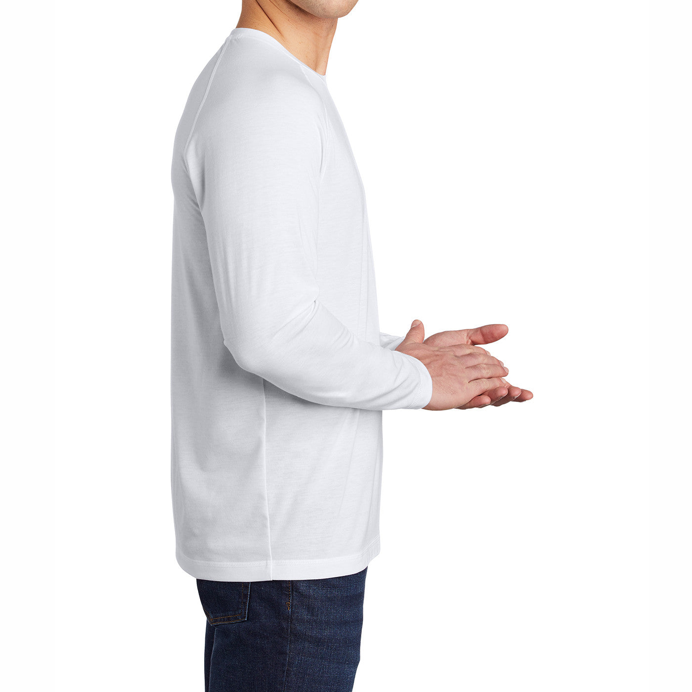 Men's Tri-Blend Long Sleeve Wicking Raglan Tee for Active Comfort