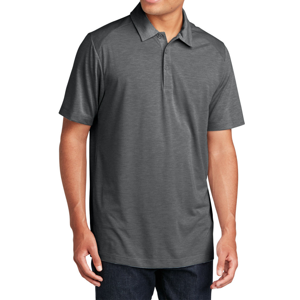 Men's PosiCharge Tri-Blend Wicking Polo Soft, Moisture-Wicking, and Color-Locking Performance