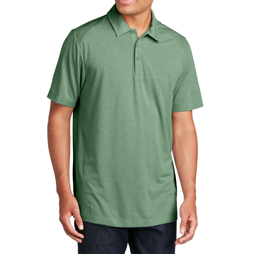 Men's PosiCharge Tri-Blend Wicking Polo Soft, Moisture-Wicking, and Color-Locking Performance