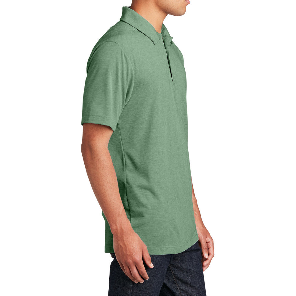 Men's PosiCharge Tri-Blend Wicking Polo Soft, Moisture-Wicking, and Color-Locking Performance