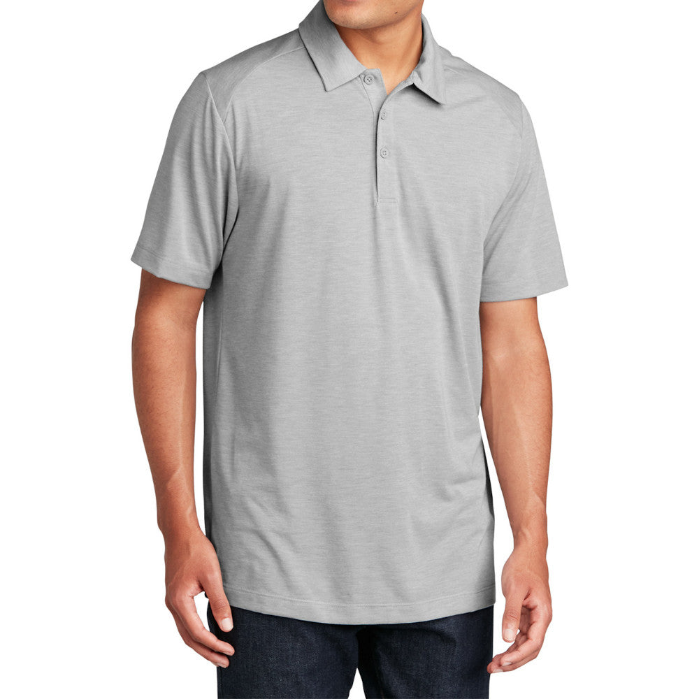 Men's PosiCharge Tri-Blend Wicking Polo Soft, Moisture-Wicking, and Color-Locking Performance
